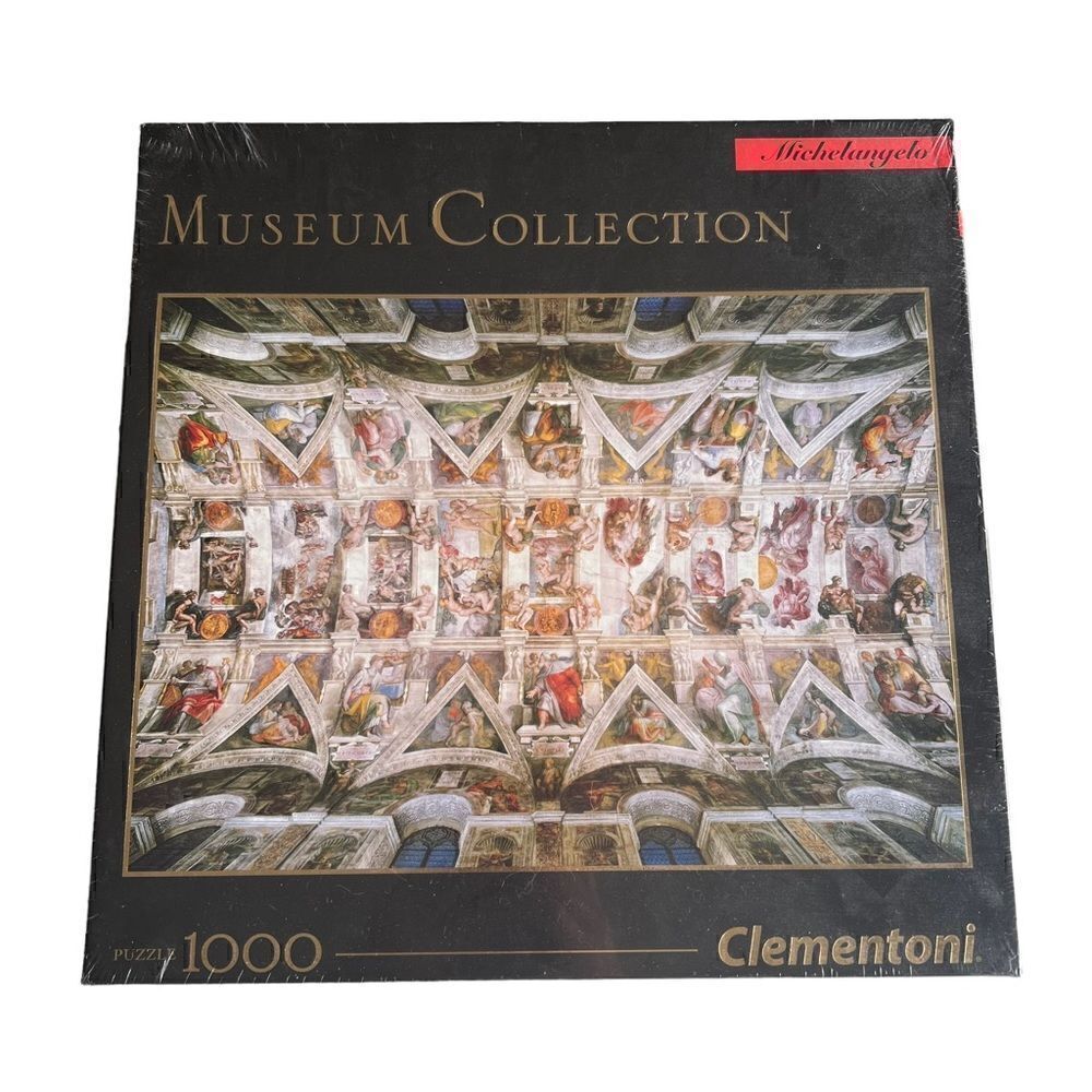 Michelangelo The Sistine Chapel Ceiling - 1000pc Puzzle -Clementoni - NWOT